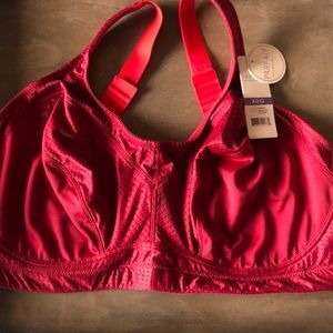 Parfait sports bra sz 40G Rumba Red w/cherry